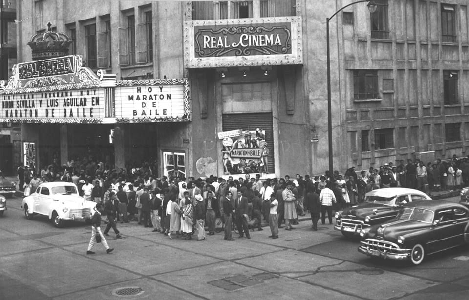 Foto: El Real Cinema anuncia la cinta "Maratón de baile", de 1958. canalonce.mx